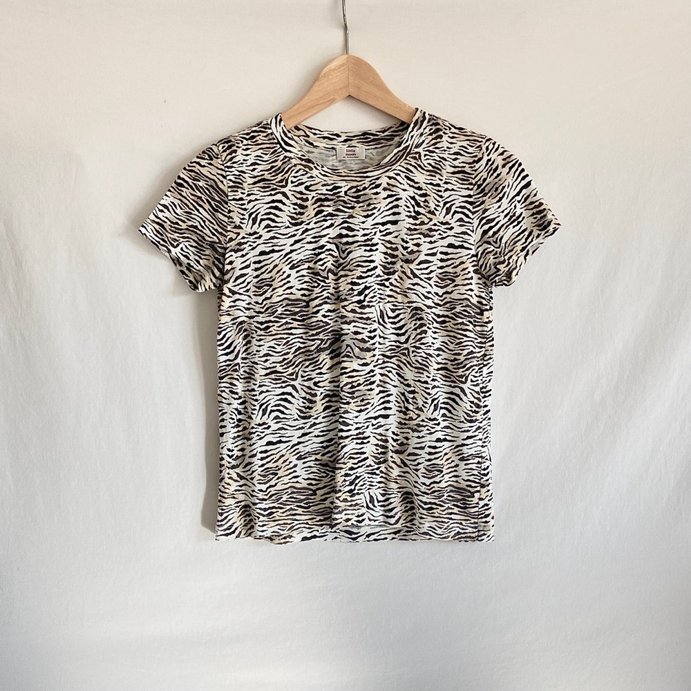 Tiger print baby tee